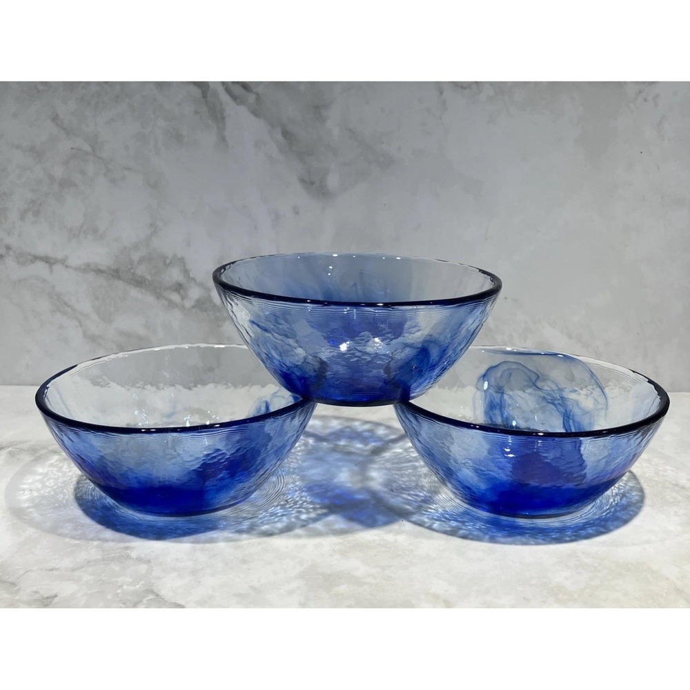 Bormioli Rocco Murano Blue Fruit Dessert Bowl 5"